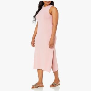 High Neck Cut-in-A-line Maxi Dress